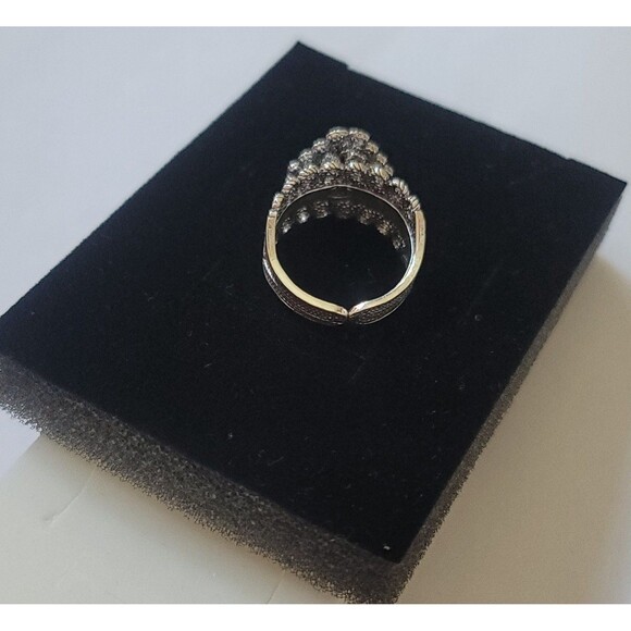 925 Sterling Silver Turkish Filigree Wedding Ring Jewelr for Women, HandmadeGift - Picture 6 of 6